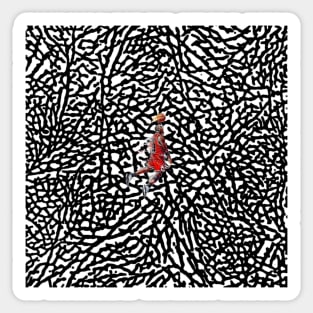 AIR JORDAN Jumpman CEMENT pattern Sticker